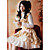  Sleeveless Short Floral Cotton Country Lolita Dress