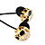  3.5mm Stereo High quality diamond-studded skull Fashion In-ear MP3/MP4 Headphone