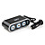  3 toma de carga para el puerto USB y switch (negro)