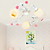 Floral Ceiling Light with 3 Lights in Rose Decorration