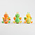  Mini Bee Shaped Clockwork Toy (Color Assorted)