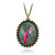  Peacock Glass Necklace