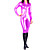  ren farge skinnende metallisk kvinner spandex catsuit