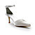  Top Quality Satin Upper Mid Heel Closed-toes With Rhinestone Wedding Bridal Shoes