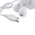 4-port mus stil usb hub (hvit)