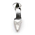  Top Quality Satin Upper Mid Heel Closed-toes With Rhinestone Wedding Bridal Shoes