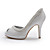  Top-Qualität Satin oberen High Heels Peep-Toes mit Pailletten Hochzeit Braut shoes.more Farben erhältlich (0984-r-005)