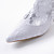  tacco alto in raso di qualità superiore ad alta chiuso le dita dei piedi da sposa stivali al ginocchio hiht / colori shoes.more nozze disponibili