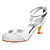  talon mi satin supérieure fermé orteils avec strass chaussures de mariée mariage des couleurs plus
