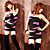  sexy abito color geometrica blocco