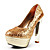  Sparkling Glitter Platform Chunky Heel Party/Evening Shoes  With Sequins (More Colors)
