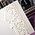  Delicate Ivory Lace Cut-out Tri-fold Wedding Invitation (Set of 50)