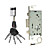  Zinc Alloy Double Bright Nickel Finished Blot Lock in Brass