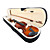  abete violino lucido con caso / arco / colofonia (multi-size)