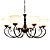  Iron Chandelier with 5 Lights in Antique Style
