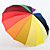  classico rainbow bastone ombrello aperto