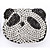  Kristall / Strass panda mini Tasche / Kupplung