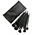  professionele make-up borstel met gratis zaak 18pcs (zwart)