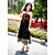  Cotton Halter Neck Maxi Dress In Black