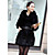  Half Sleeve Rabbit Fur Party Coat With Shawl Collar And Flower(s) (More Colors)