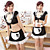  Super Fascinated Black Lace Polyester Maid Suit (6 Pieces)