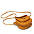  ronde faux dames leer kruis lichaam / mini bag