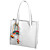  Faux Leather With Flowers Tote/Shoulder Bag (More Colors)