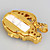  4GB Dragon Style USB Flash Drive Necklace (Gold)
