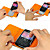  PU Leather Full Body Magnet Case for Blackberry 9360 (Assorted Colors)