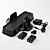  3-In-1 Console Stand and Charger with 2 Battery Packs for Xbox 360 Slim (1800mAh, Black)