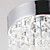  1-LED semi inbouw in kristal