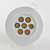  7W 630LM 7000-7500K Cool White Light LED Ceiling Bulb (85-265V)