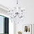  lustre en cristal avec 4 lumières dans ampoule bougie
