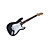  stratégie personnalisée guitare électrique avec des accessoires en coucher de soleil / crème / rouge / noir