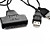  USB 2,0 till 2,5 "SATA HDD-kabel omvandlare (svart)