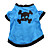  Baumwoll T-Shirt für Hunde mit Schädel  Motiv (Blau, Multiple Größen verfügbar)