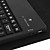  tastiera con sottile custodia in pelle per Samsung Galaxy Tab 7.7 "(nero)