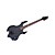 FLAME Custom Heavy Metal E-Gitarre mit Zubehör schwarz
