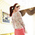  polka dot camicia di chiffon