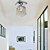  1 - Light Crystal Semi Flush Mount with 4 Colors Available