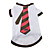  inteligentes corbata de estilo camiseta de algodón para perros (los tamaños de blancos, múltiples disponibles)