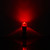  E27 3W RGB Light Red Cover LED Crystal Ball Bulb with Remote Control (220V)