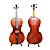  fatto a mano abete violoncello satinato solido con supporto