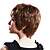  Hand Tied Short Natural Wavy Mixed Hair Wig with UVP Antimicrobial Net