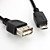  USB 2.0 A Female to Micro B Male Adapter Cable