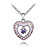  Colorful Heart Shaped Crystal Necklace