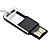  32GB Micro USB Flash Drive Keychain (Black)