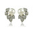  vakre blader utforming rhinestone to stykker kvinners perle smykker sett (50 cm)
