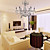  Chrome Finish Candle Crystal Chandelier with 8 lights (K9 Crystal)