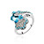 Austria Crystal Ring In Platinum-plated Alloy - Embracing Flowers (More Colors)